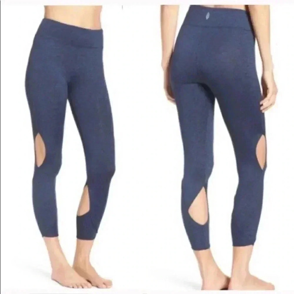 Free People space dye cut out cropped leggings large - Picture 1 of 6